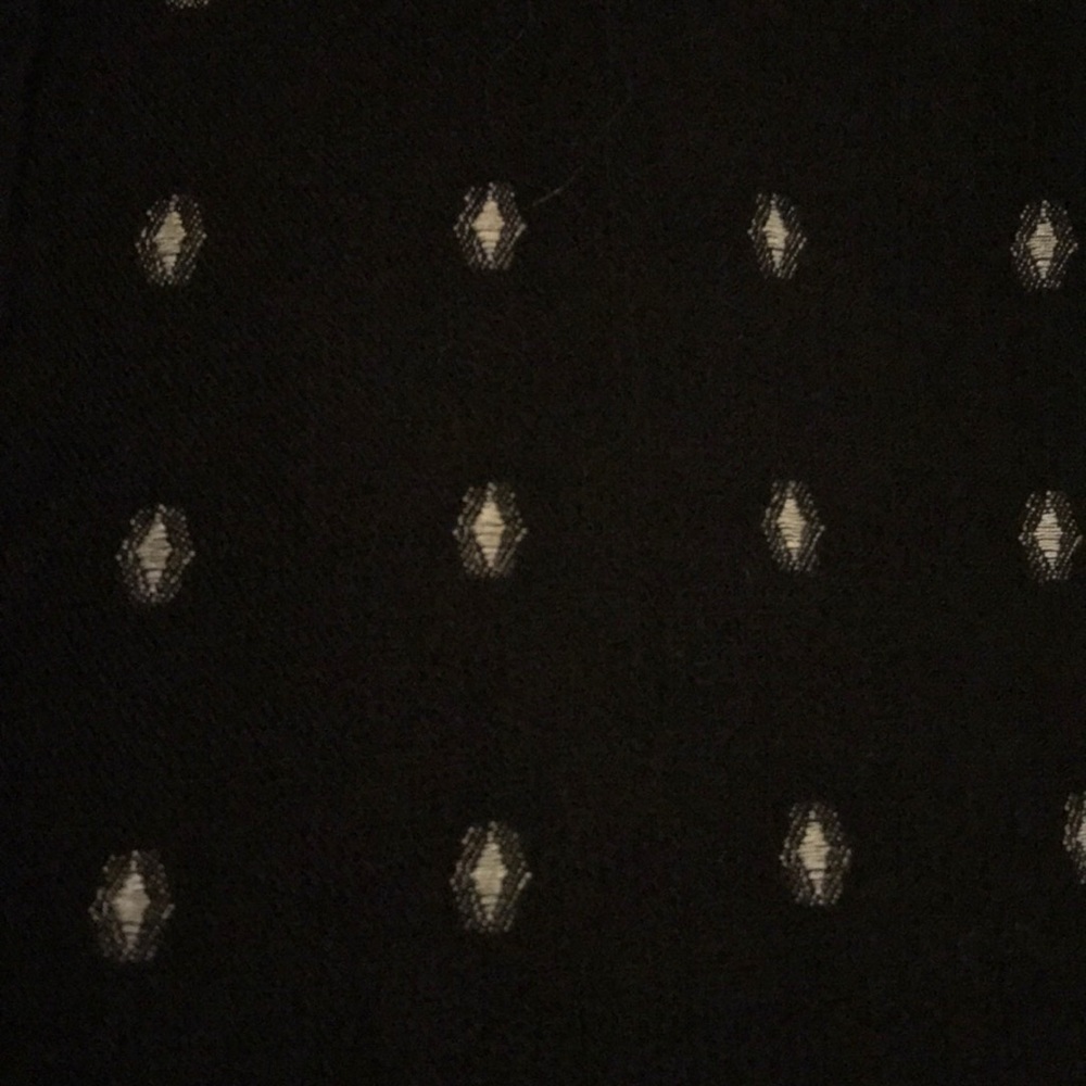 Black patterned button down - Picture 6 of 7